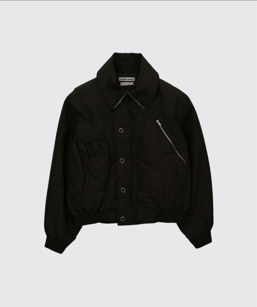 ヨーク 25FW "KATHARINE HAMNETT" Recycle Polyester Short Blouson(YK25FW01129B-KH)BLACK☆9月13日(土)発売！