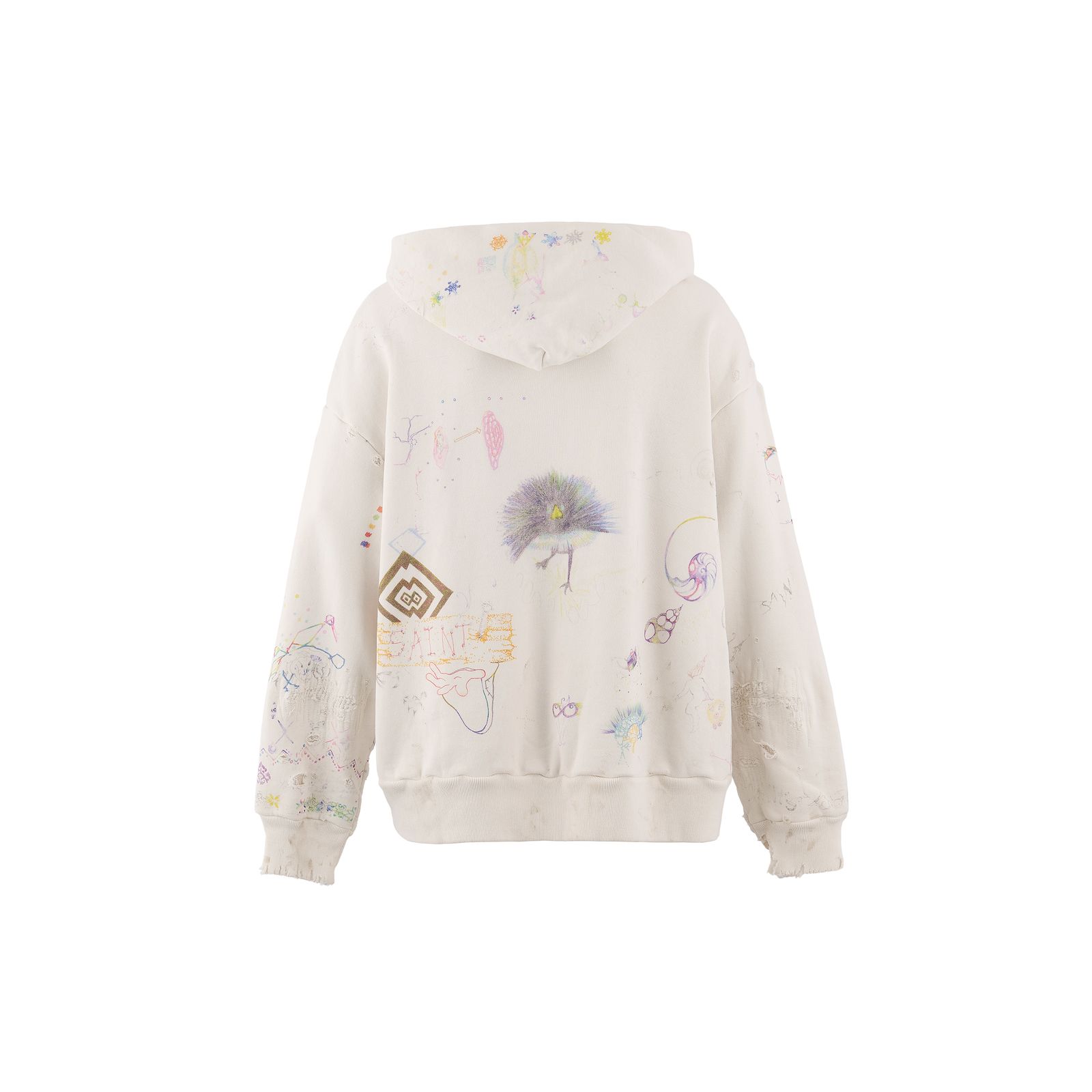 セントマイケル 26SS COCO_DOUBLE FACE HOODIE (SM-MK8-0000-C17)WHITE☆2月21日(土)10:00発売！