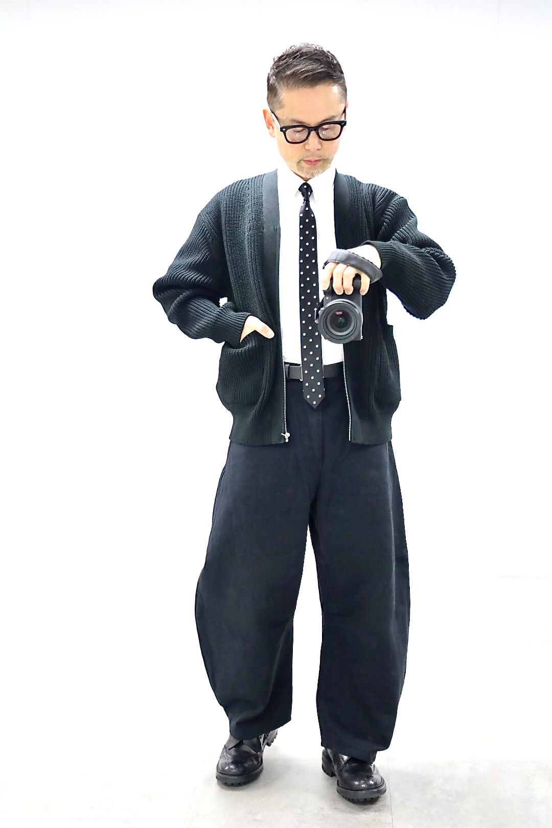 コムデギャルソンオム26SS 綿デニムパンツ(HQ-P015-051-1)BLACK