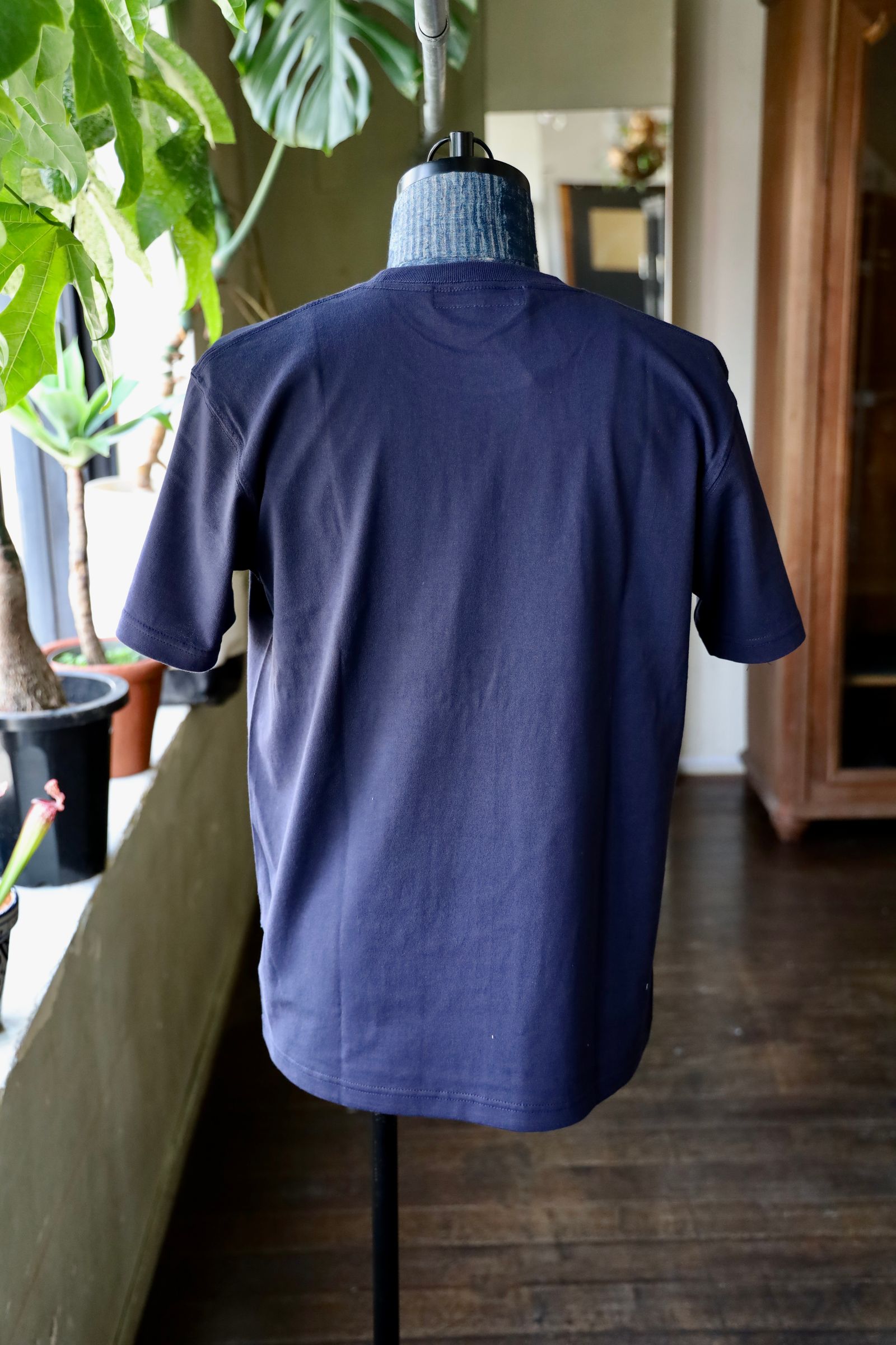 ファンダメンタル Tシャツ BORO POCKET TEE(FA25/TE12)NAVY