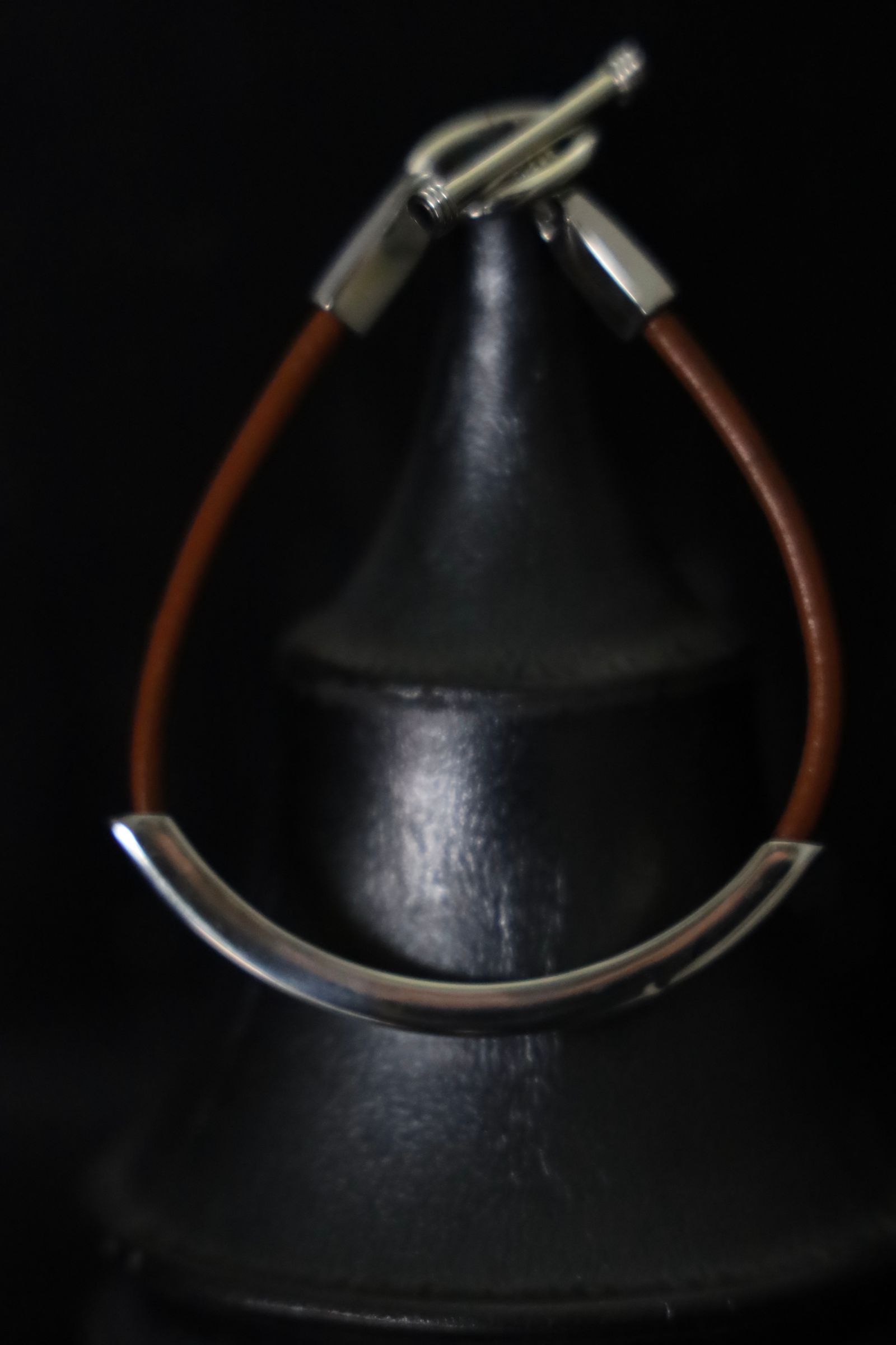 XOLO JEWELRY ショロジュエリー / Square Leather Bracelet (XOLB005)CAMEL