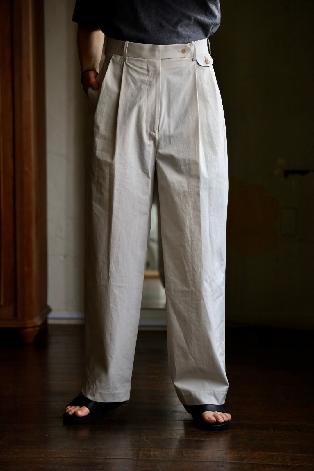 アプレッセ 25SS High Density Weather Cloth Trousers(25SAP-04-15H)ECRU☆4月26日(土)発売！