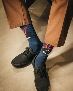 セントマイケル 26AW EYE_SOCKS(SM-MK1-0000-108)NAVY☆7月6日(月)発売！