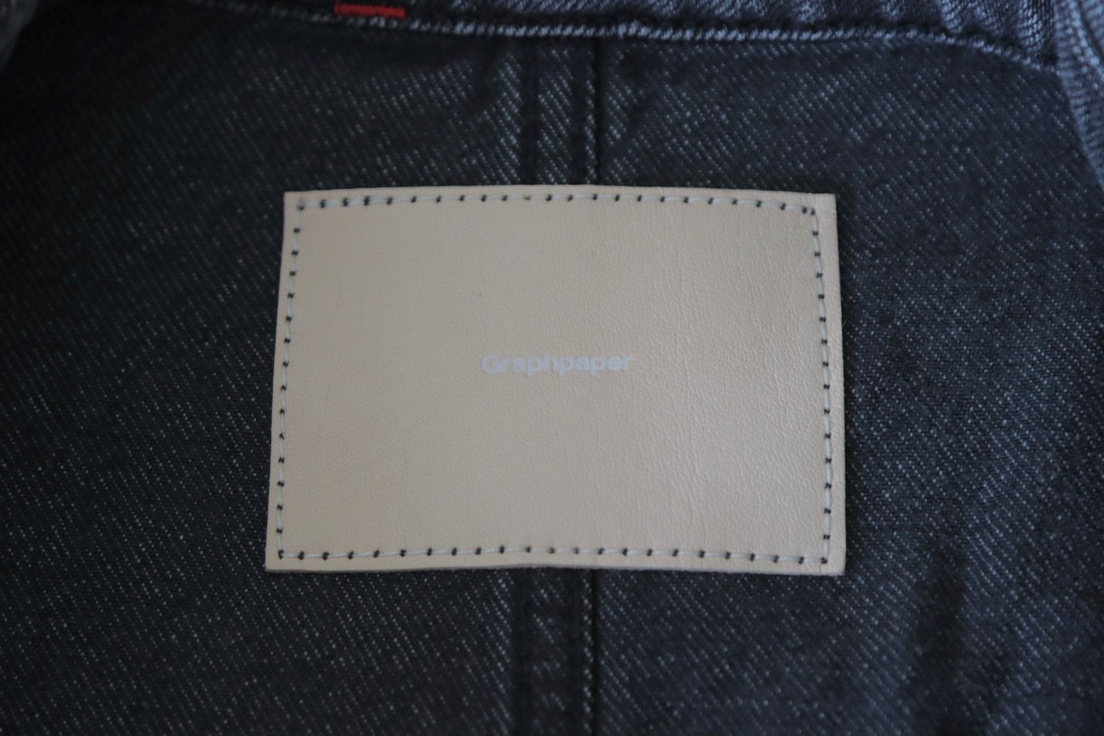 Graphpaper 25AW Women's Selvage Denim Zip Jacket(GL253-20057LB)BLACK_LIGHT FADE