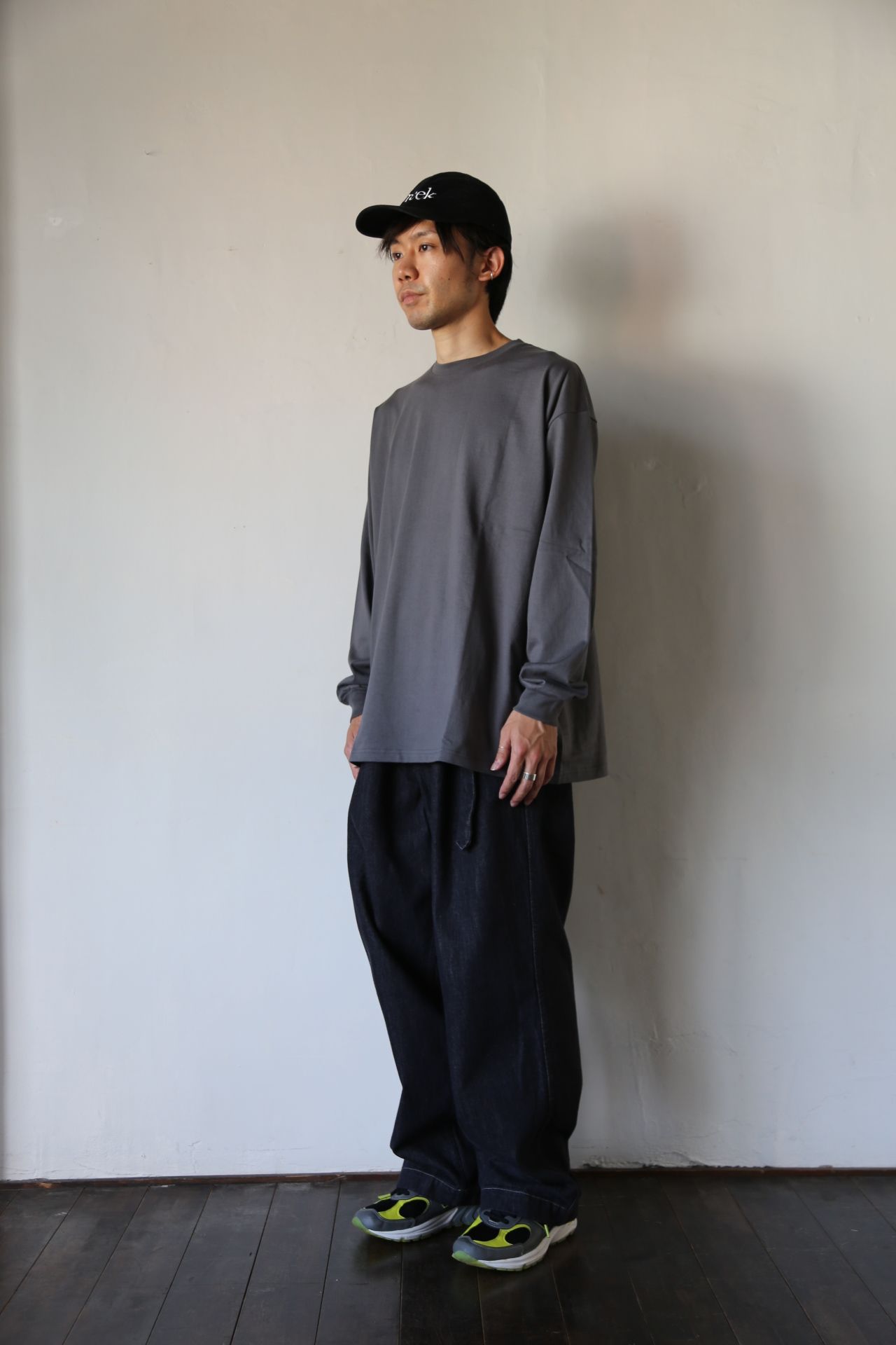 Graphpaper L/S Oversized Tee GRAY Style.2020.8.28. | 1190 | mark