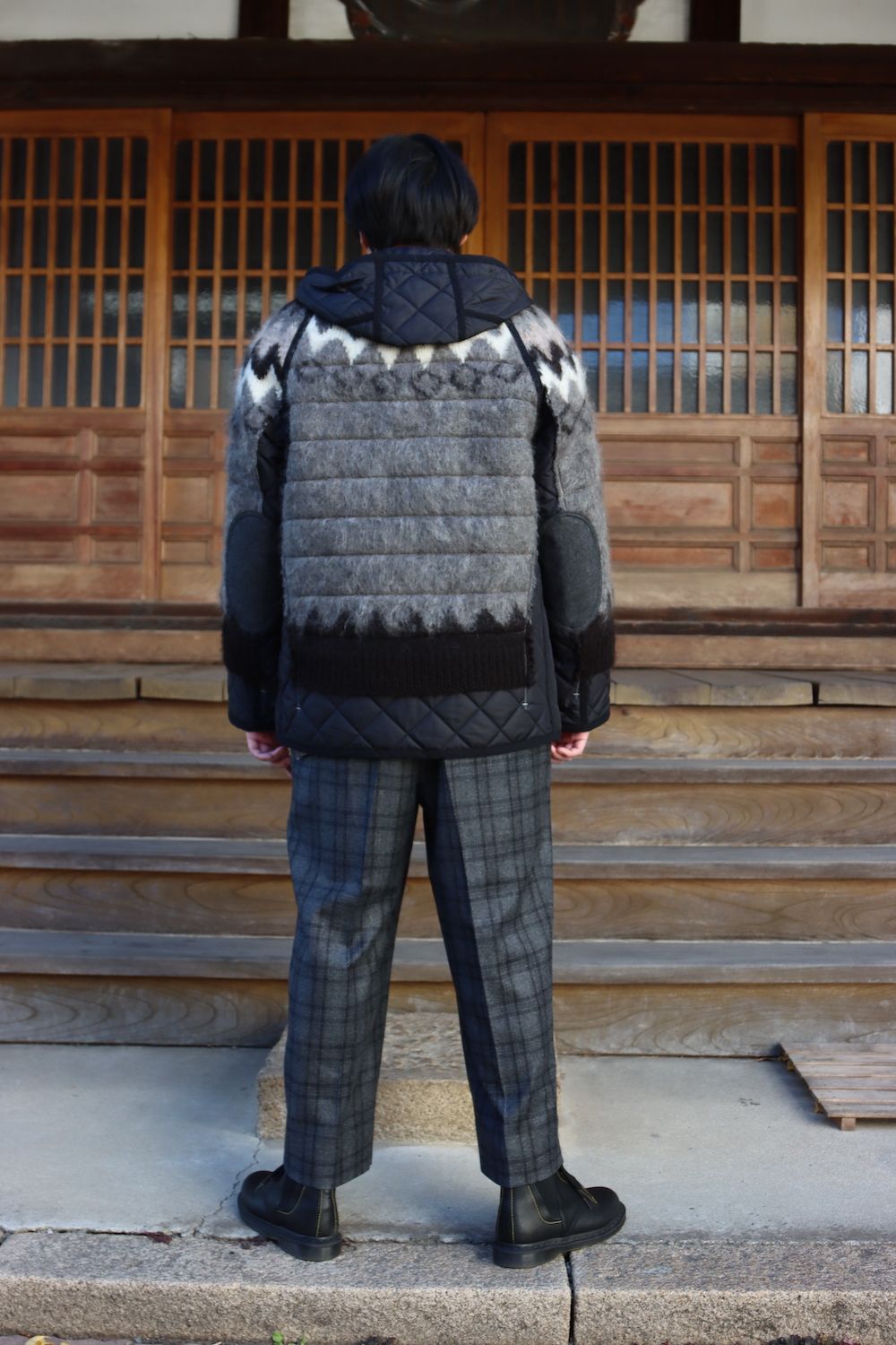 JUNYA WATANABE MANノルディックジャガードフードブルゾン | nate