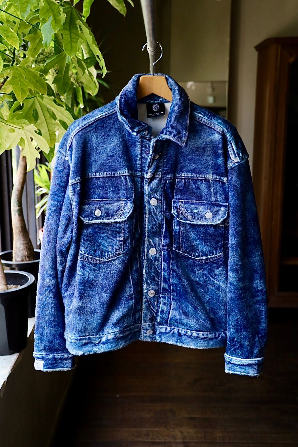 トーキングアバウト ジ アブストラクション 25AW  DENIM PRINT FUR JKT (2526AW-J001)BLUE☆新作発売！
