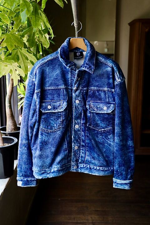 トーキングアバウト ジ アブストラクション 25AW  DENIM PRINT FUR JKT (2526AW-J001)BLUE☆新作発売！