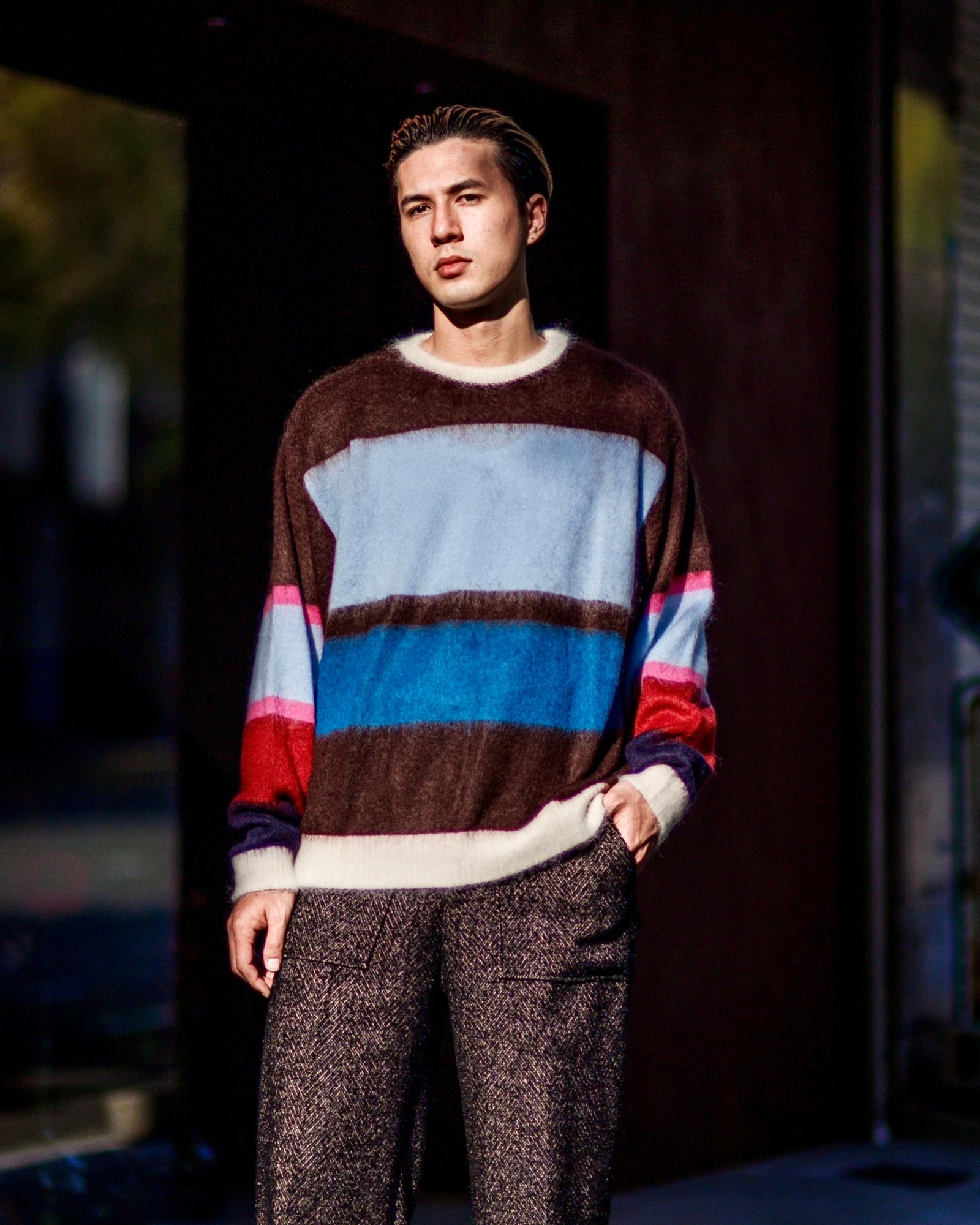 YOKE - ヨーク25SS MOHAIR BORDER SWEATER - KEITA MARUYAMA
