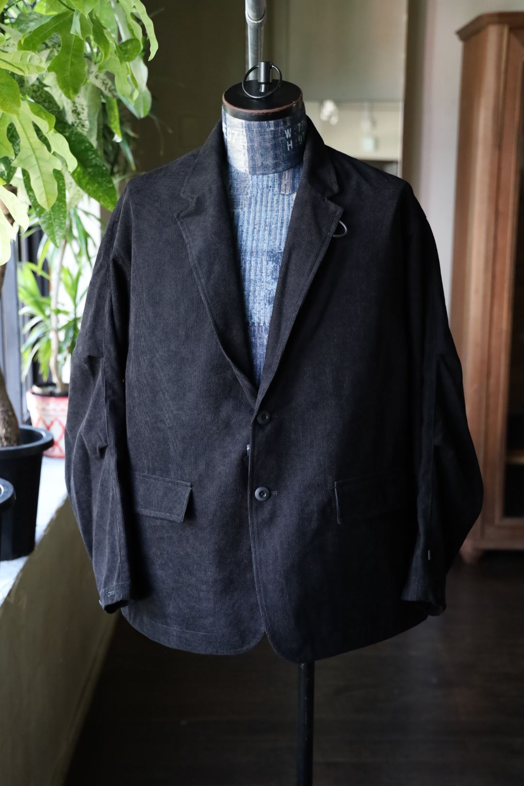 DAIWA PIER39 25FW TECH LOOSE 2B JACKET CORDUROY(BJ-32025W)BLACK
