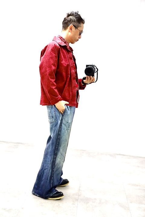 TALKING ABOUT THE ABSTRACTION PRINT FLARE PT"DENIM"スタイル20260118