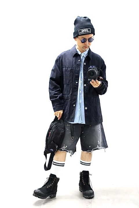 COMME des GARCONS HOMME 26SS 製品加工リバーシブルカバーオールスタイル