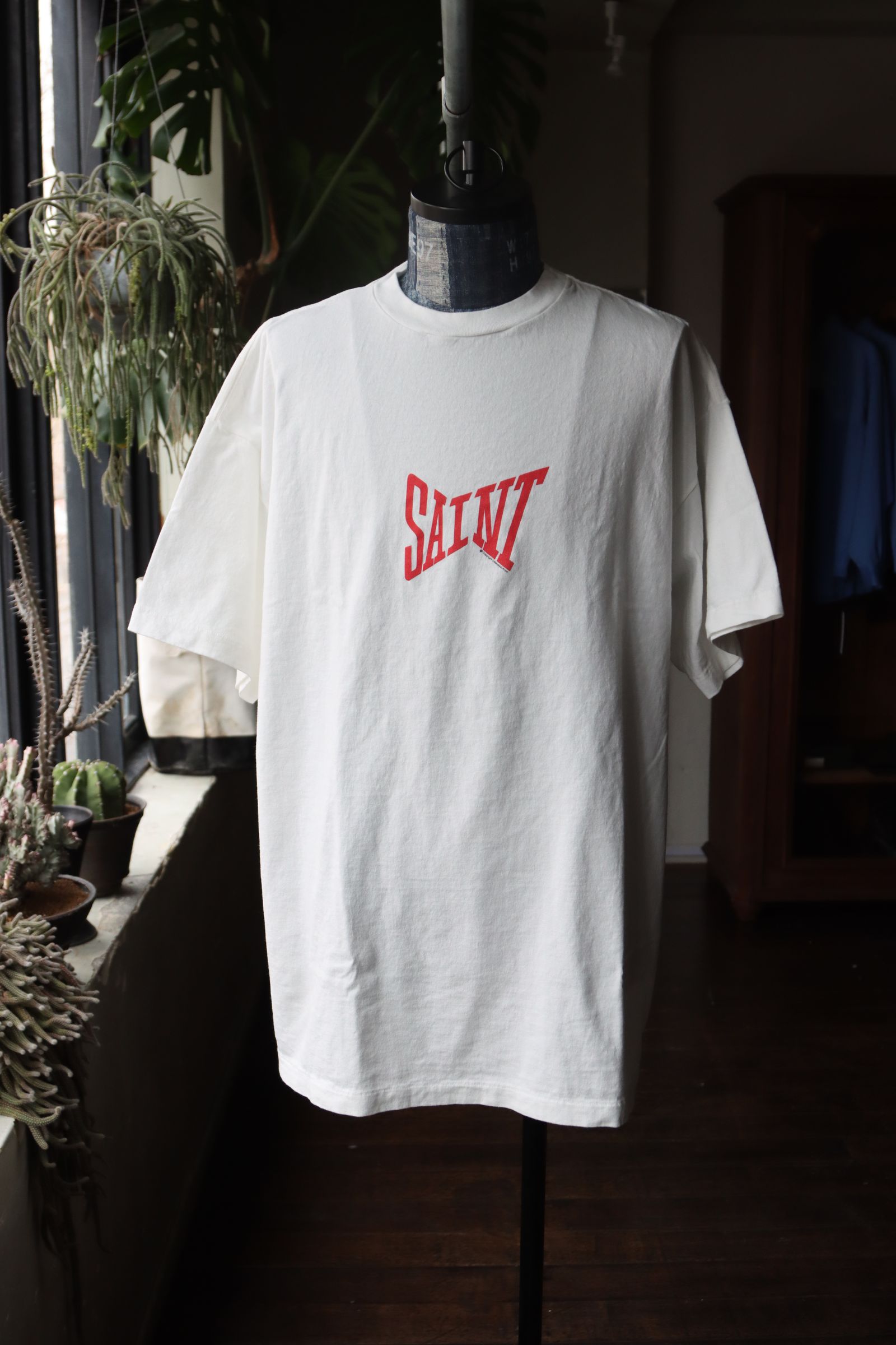 セントマイケル 24SS SAINT_TEE (SM-YS8-0000-011)WHITExRED - S