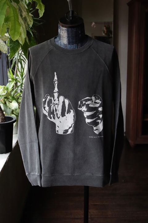 トーキングアバウト ジ アブストラクション 25AW OVER DYE PRINT RAGLAN TEE(2526AW-LS-002)FUCK☆新作発売！