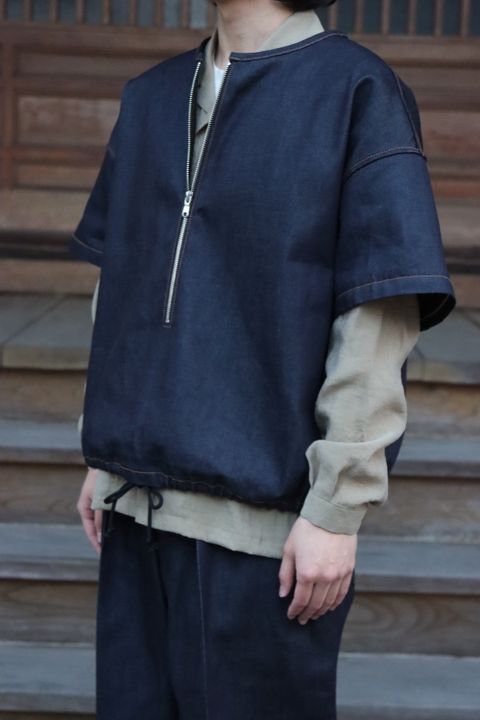 SEEALL ZIP PULLOVER JACKET,DOUBLE WAIST BELT PANTS set up style. 2022.03.17.