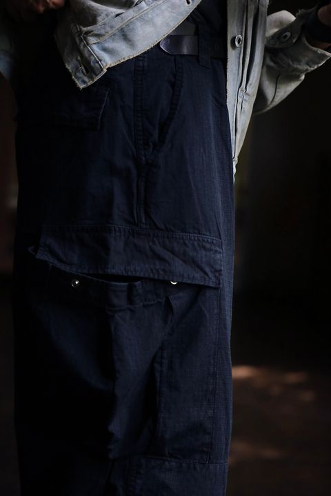 A.PRESSE Silk Ripstop US Coast Guard ODU Trousersスタイル2024.7.13.