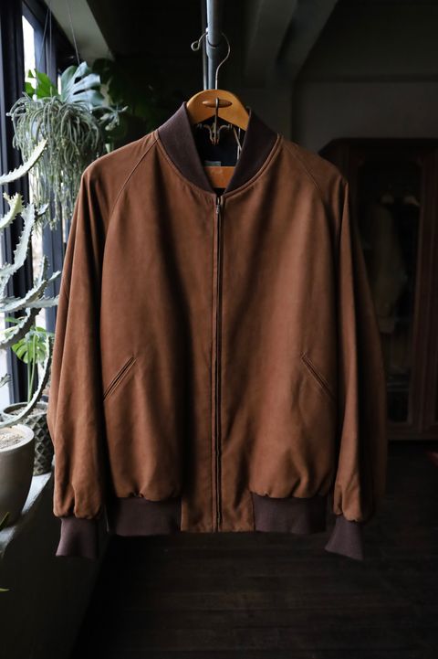 アプレッセ Vintage Nubuck leather Rib Blouson(25SAP-01-34H)BROWN☆1月11日(土)発売！