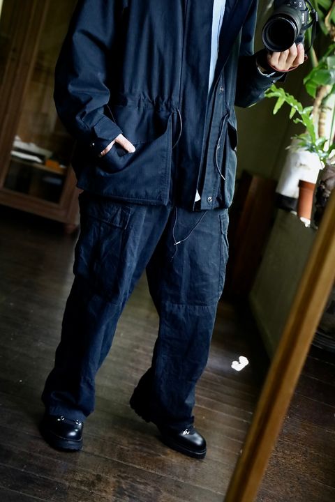 A.PRESSE Silk Ripstop Royal Canadian Air Force Jacketスタイル.2024.8.24.