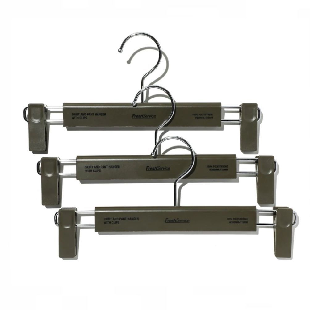フレッシュサービス ボトムハンガー Original 3-Pack Bottoms Hangar(FSW-19-AC-07)KHAKI