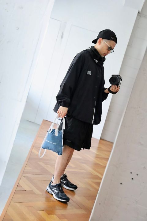 S.F.C 25SS HOODY COACH JACKET"BLACK"スタイル