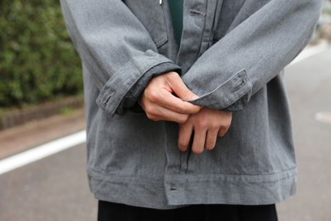 Graphpaper Colorfast Denim Blouson"GRAY"Style.2020.11.1.