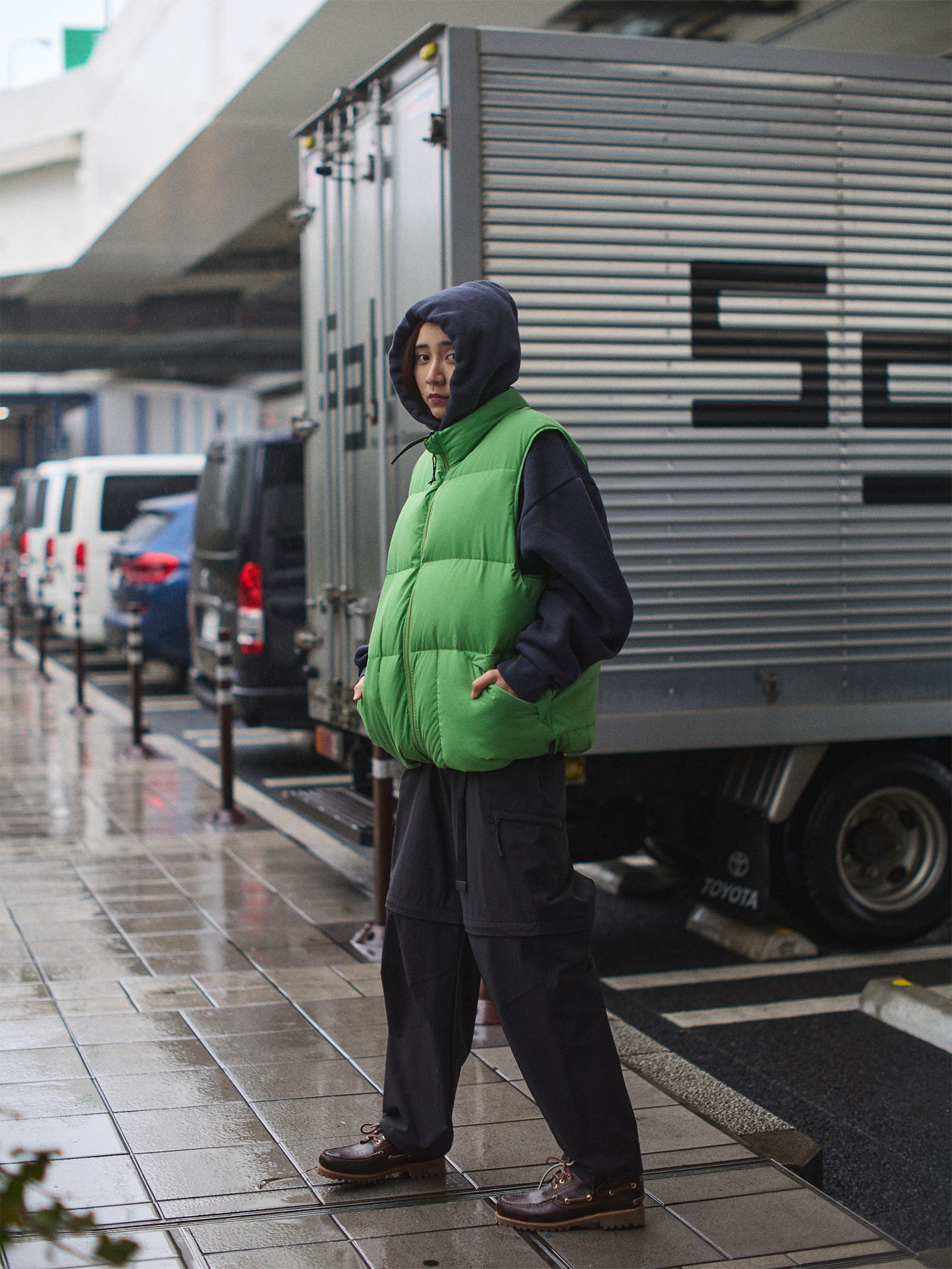 セダンオールパーパス FW24 Reversible Down Vest(SD24F-JK02) Sprout × Black☆10月26日(土)発売！