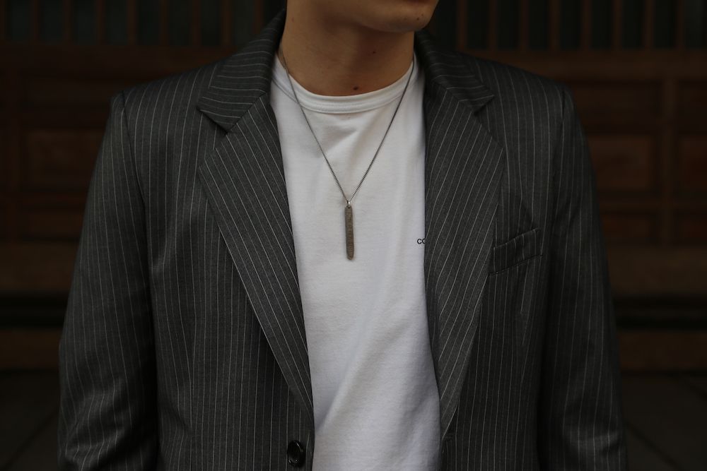 sulvam 2021SS 新作 Cut off short jacket&Bias wide pants style.2020.12.19.