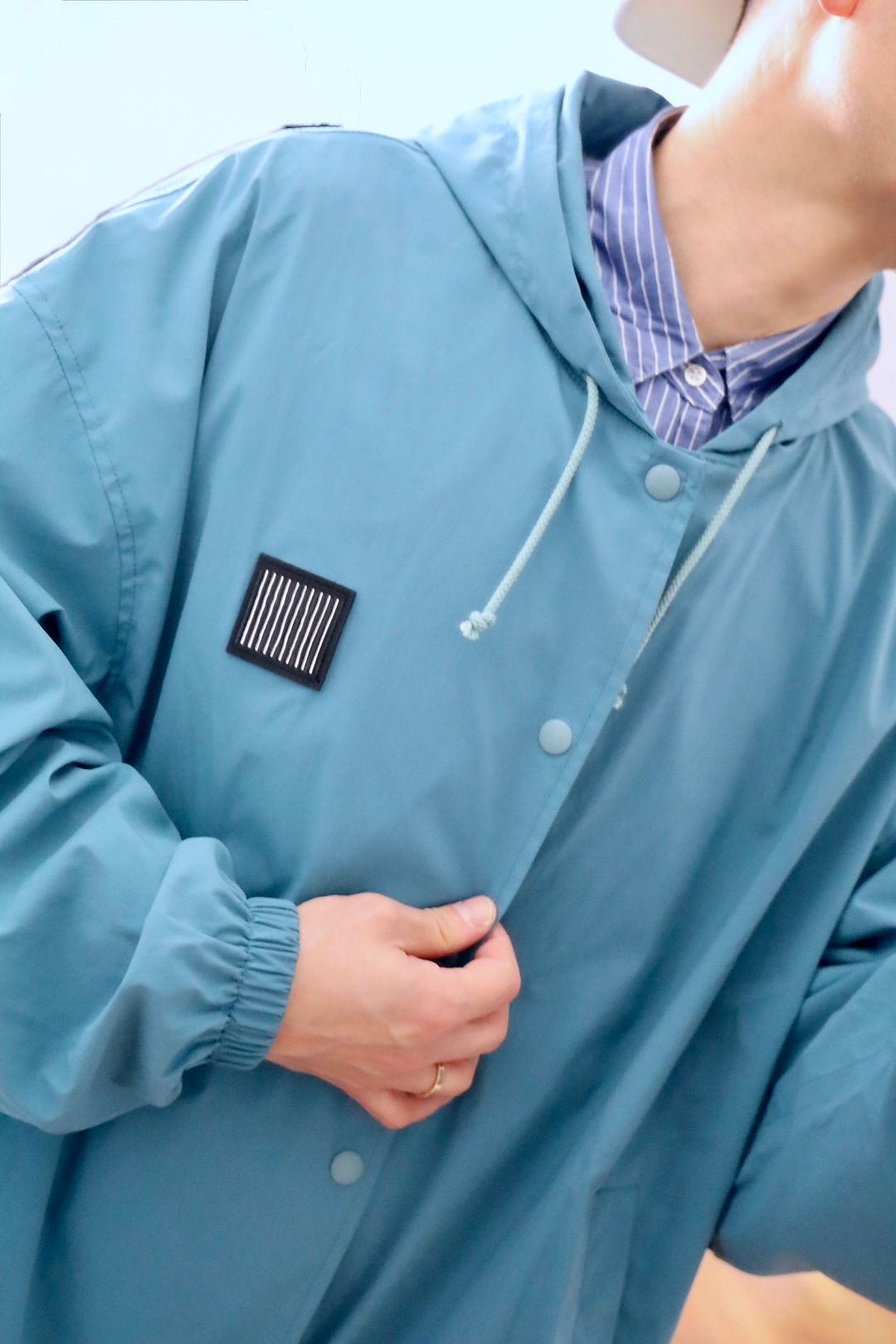 S.F.C 25SS HOODY COACH JACKET"BLUE"スタイル