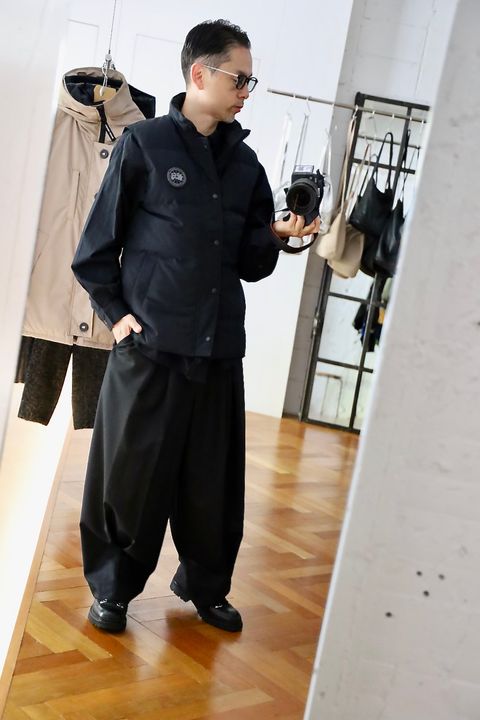 CANADA GOOSE Garson Vest Black Labelスタイル