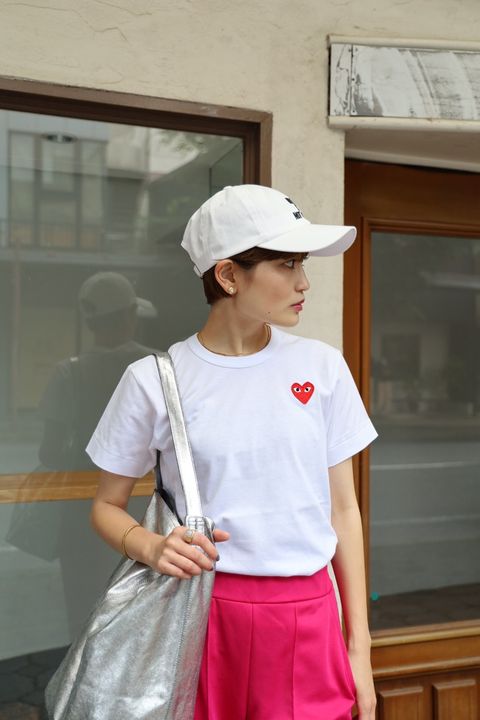 PLAY COMME des GARCONS 定番ワンポイントTシャツ style.2025.6.24