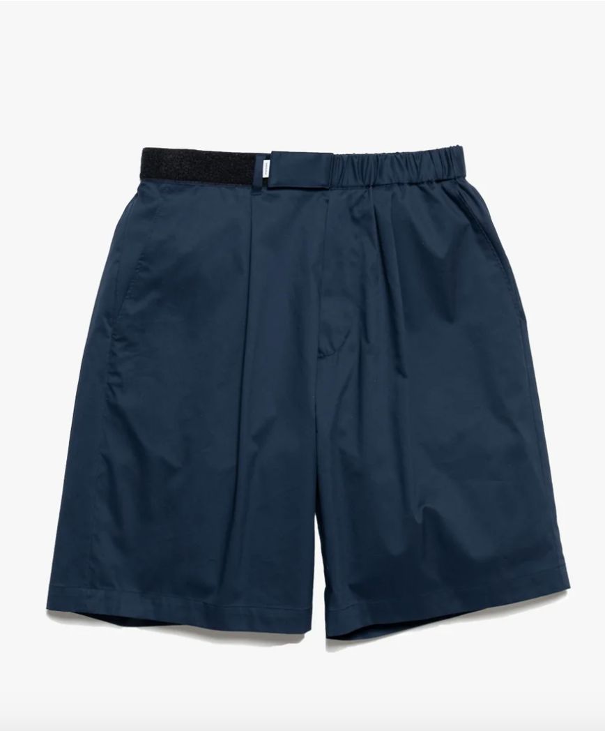 グラフペーパー24SS Solotex Twill Slim Waisted Chef Shorts(GM241-40299B)NAVY☆5月24日(金)再入荷！