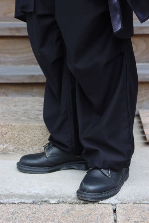 Yohji Yamamoto 21AW M-ツバメ濃紺プリントB(HX-B58-412) style.2021.8.29.