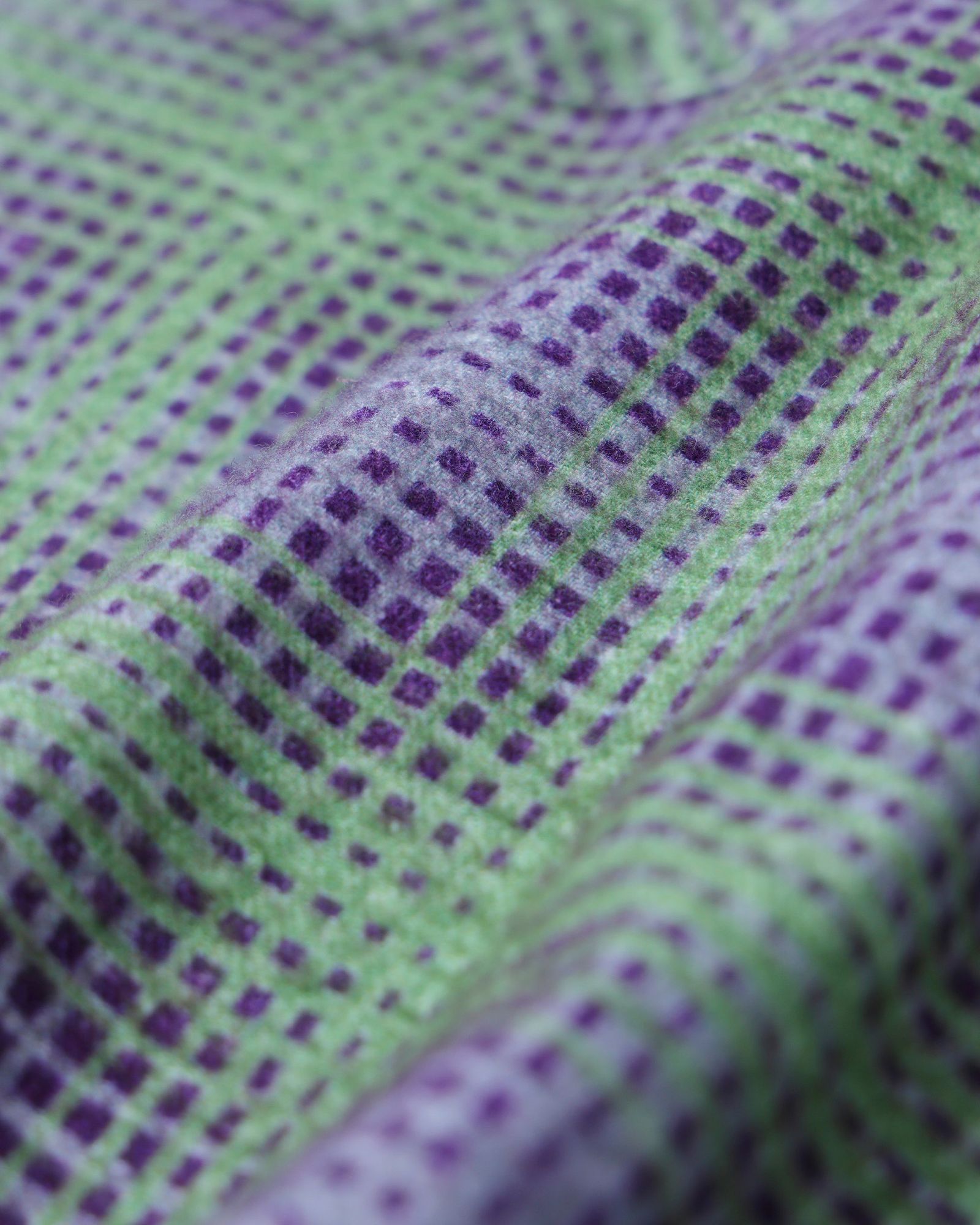セダンオールパーパス FW25 Printed Plaid Flannel Open Collar Shirt(SD25F-SH02)Green×Purple☆9月6日(土)発売！