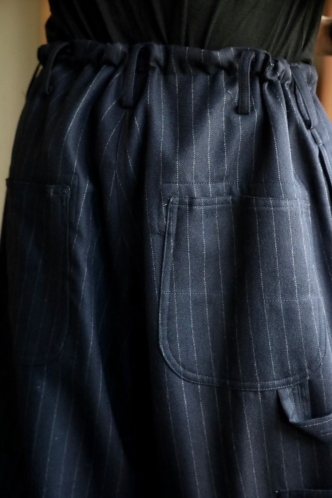 ワイズフォーメンY's for men 25AW STRIPED SERGE PAINTER PANTS (ML-P01-107)NAVY☆6月6日(金)新作発売！