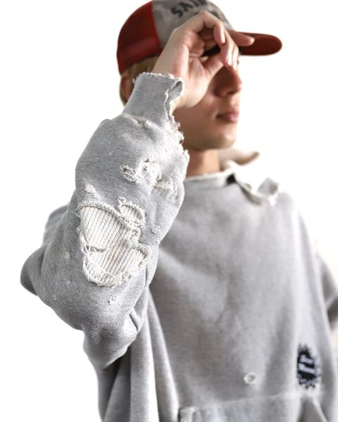 セントマイケル 24SS 新作DAMAGE HOODIE style 2024.3.8