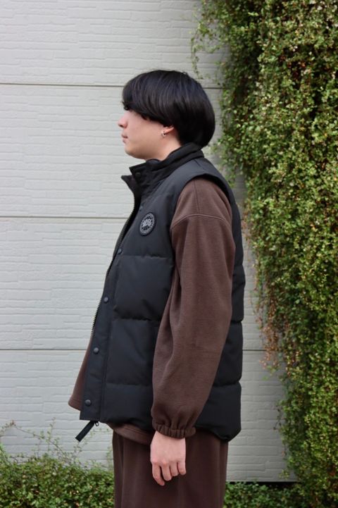 CANADA GOOSE GARSON VEST BLACK LABELスタイル