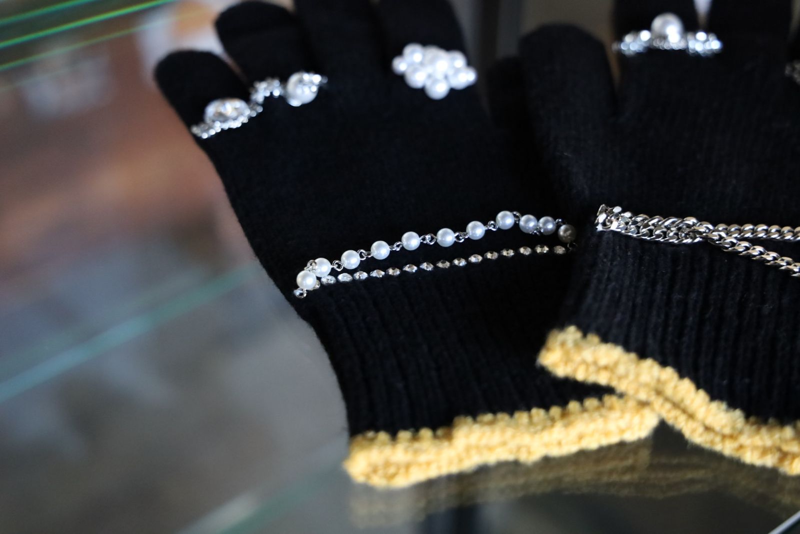 doublet ダブレット25AW KNIT GLOVES WITH RINGS (25AW88GV05) BLACK★9月13日(土)発売！