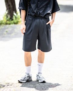 フレッシュサービスCOOLFIBER TWO TUCK EASY SHORTS (FSC252-40027)BLACK