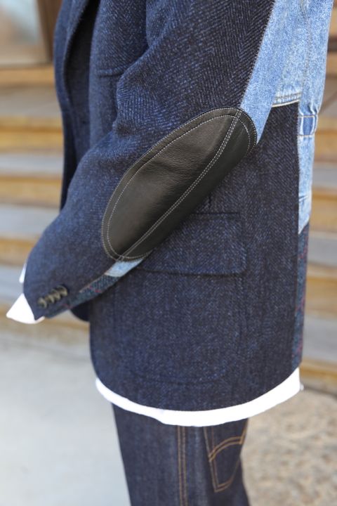 JUNYA WATANABE COMME des GARCONS MANウールカシミヤツイード×綿デニム×綿ウィップコード Style.2020.9.22.