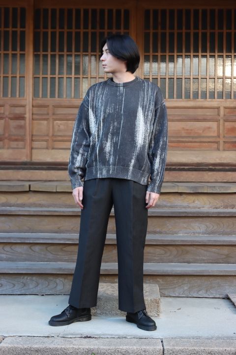 YOKE PRINTED COTTON CREWNECK SWEATER(YK22SS0347S) style.2022.2.12.