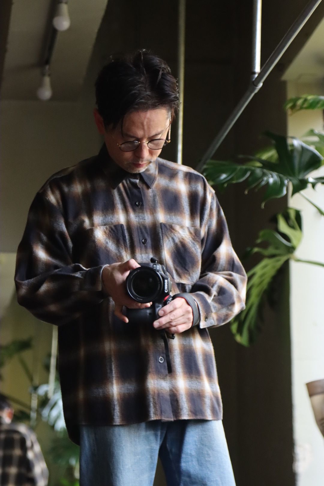 Ets.MATERIAUX - ETS.MATERIAUX / マテリオ22AW Ombre Check Flannel