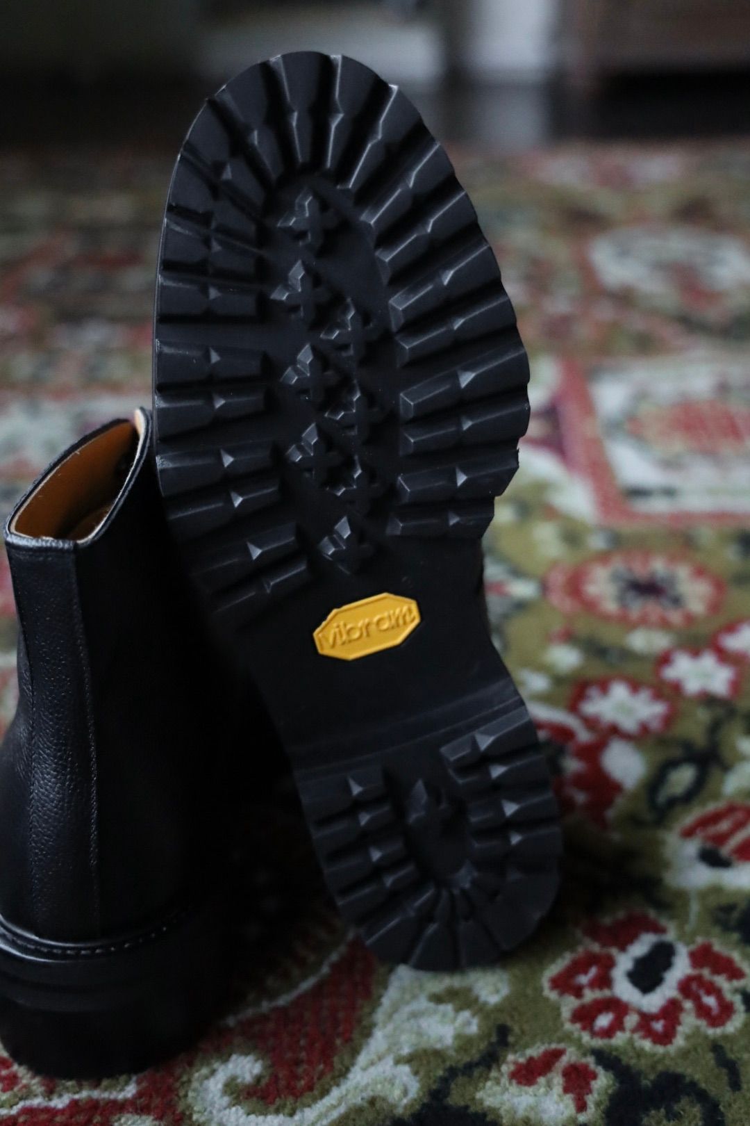 FOOTWORKSフットワークス  レースアップブーツ Lace-up shoes in grain leather(F03-0002_M)BLACK☆新作発売！