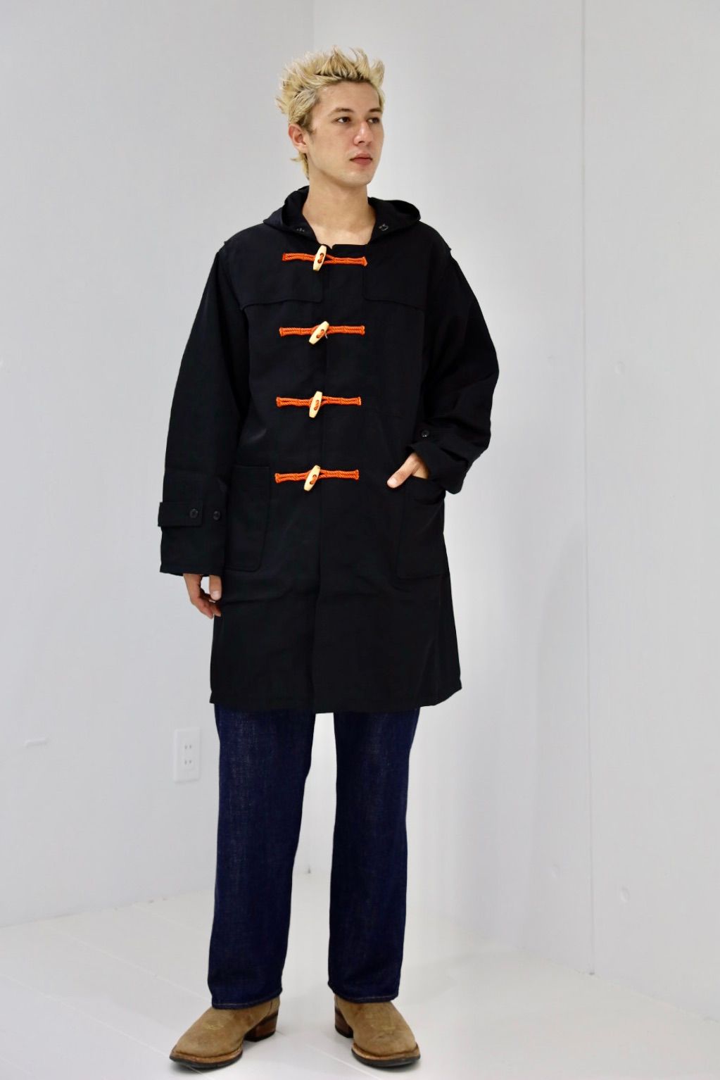 ファウンダ 25AW DUFFLE COAT(015FD252016)BLACK