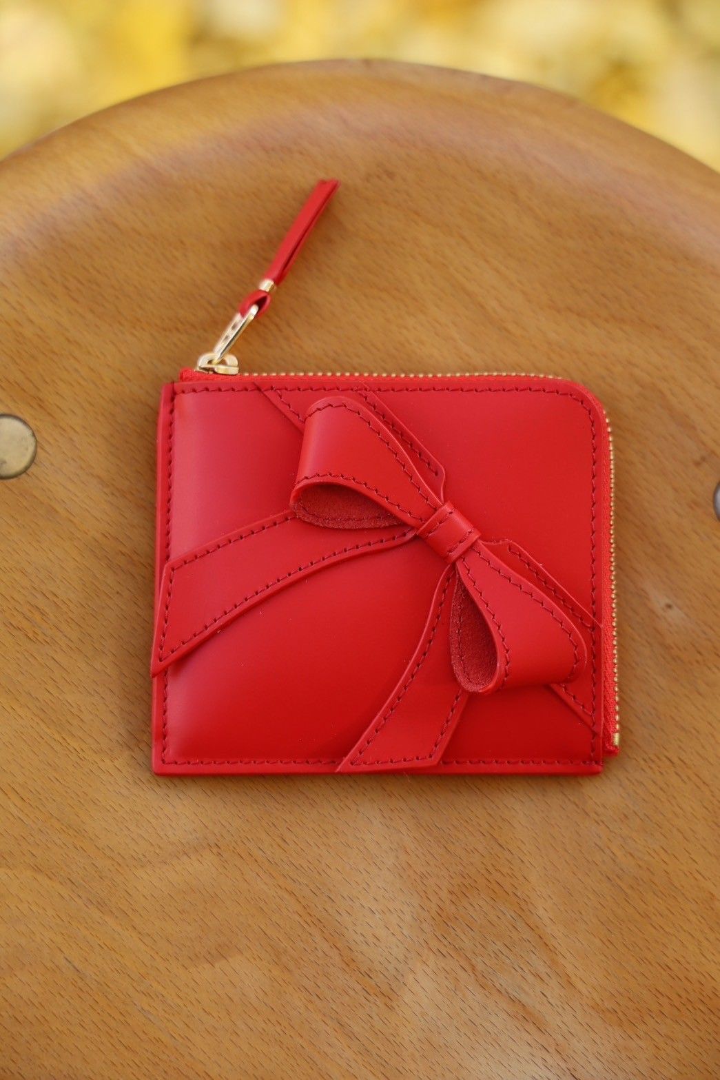 Wallet COMME des GARCONS - コムデギャルソン 財布 Big Bow Zip Around  Wallet(8Z-O310-051)Red | mark