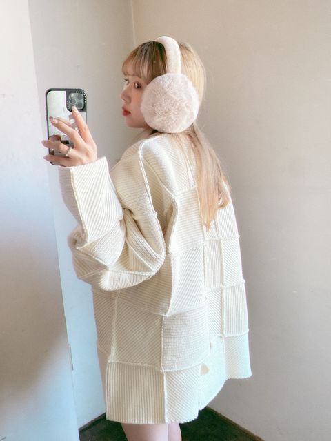YOKE 24SS PATCHWORK RIB SWEATER style.2023.12.23
