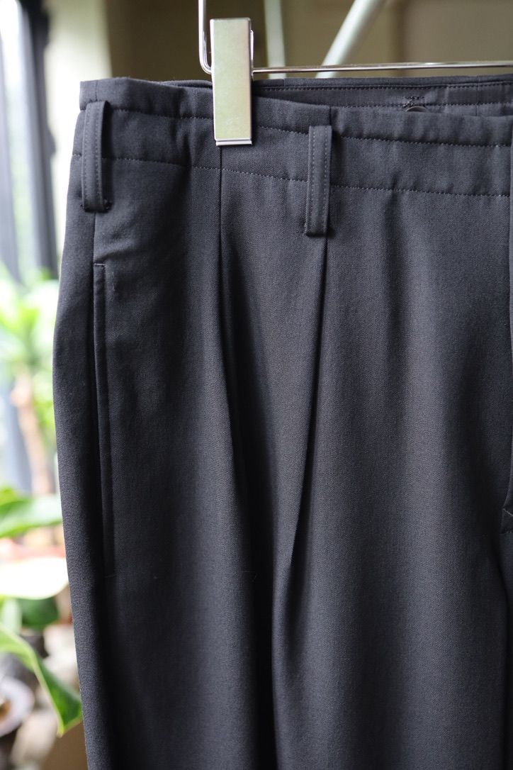 Yohji Yamamoto  テーパードワイドトラウザーズ(HW-P48-100-2A26)BLACK☆7月8日(水)発売！