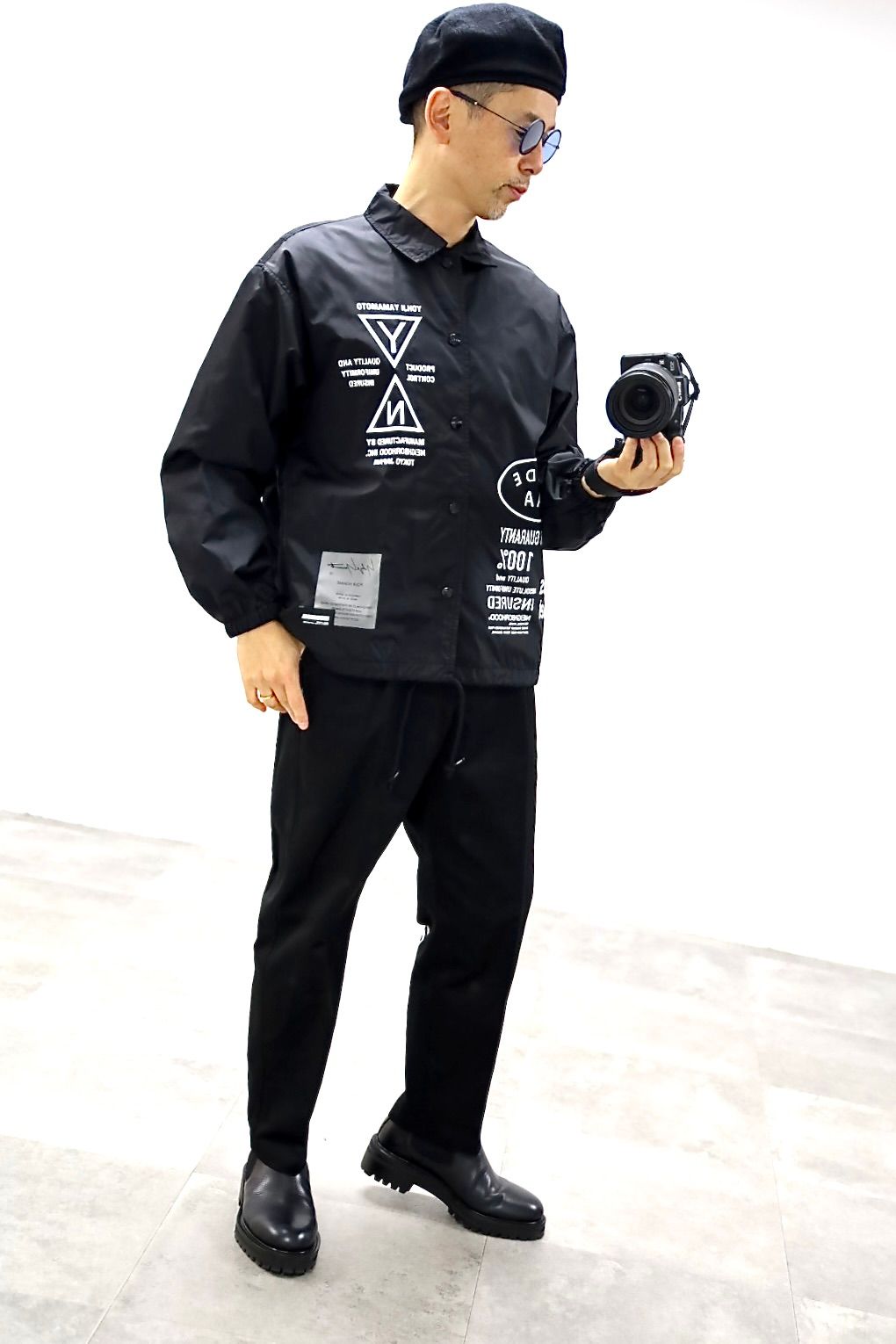 Yohji Yamamoto × NEIGHBORHOOD タックワークパンツ(HK-P95-901-2S26)BLACK★12月5日(金)発売！