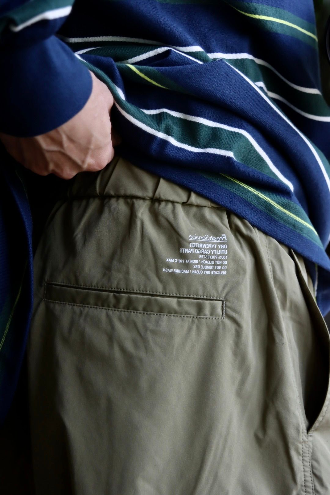 ウェア FreshService L/S RUGBY SHIRT KHAKI FreshService 23AW DRY TYPEWRITER TACTICAL POCKET L/S SHIRT