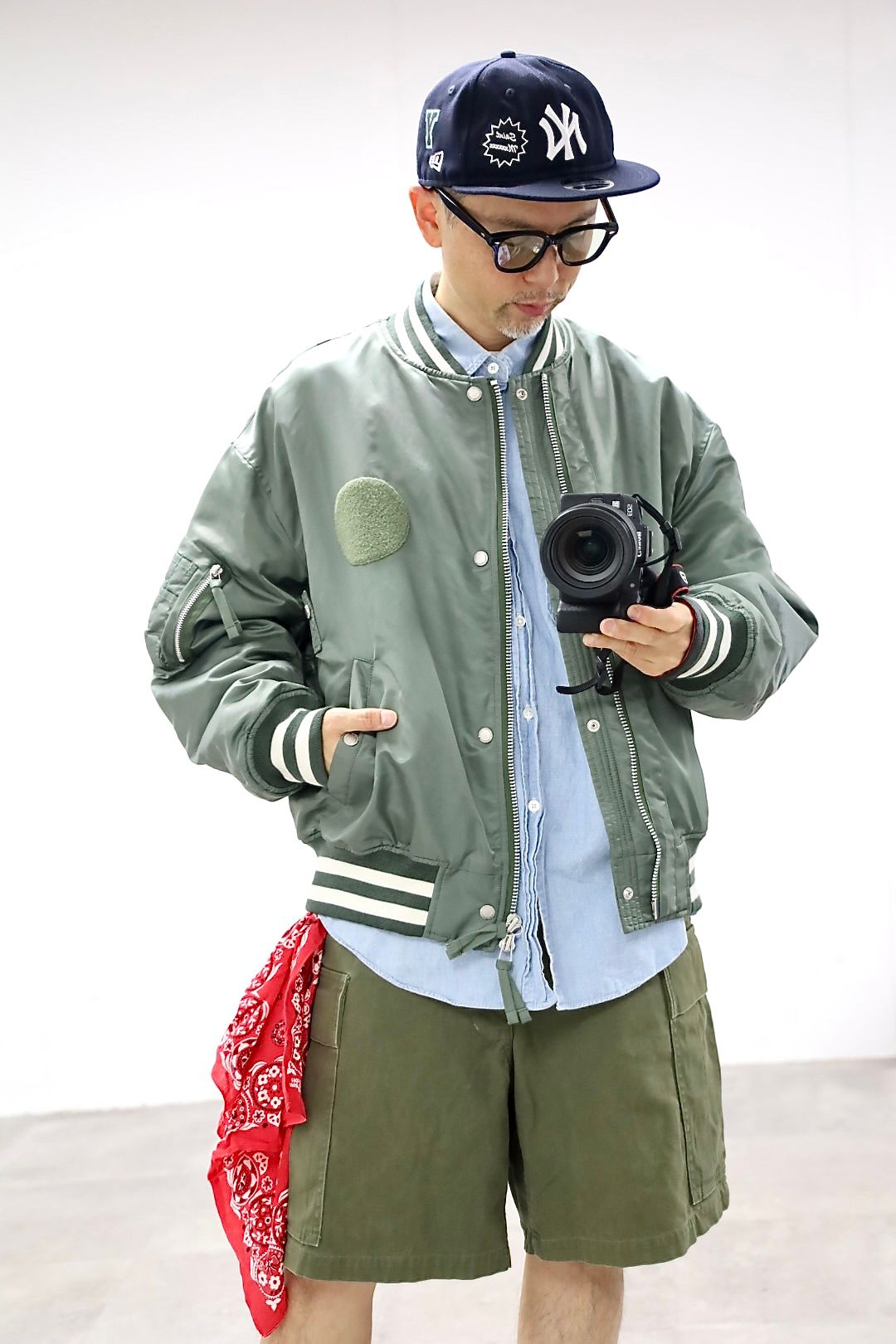 COMME des GARCONS HOMME 26FW リブライン入りナイロンツイルジャケットスタイル
