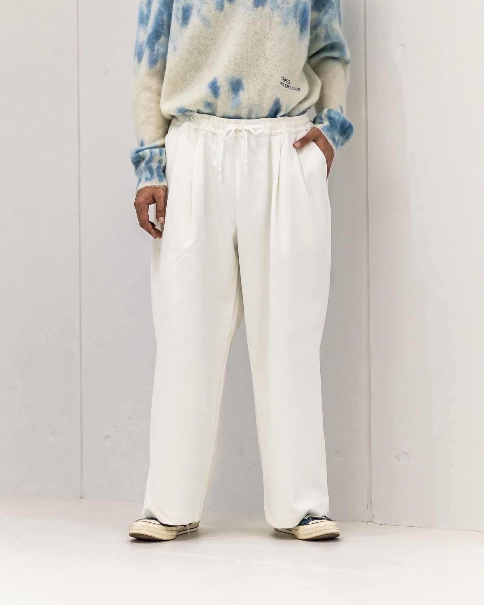 S.F.C 25FW エスエフシー WIDE TWO TUCK BAGGY PANTS (SFCFW25P07)White